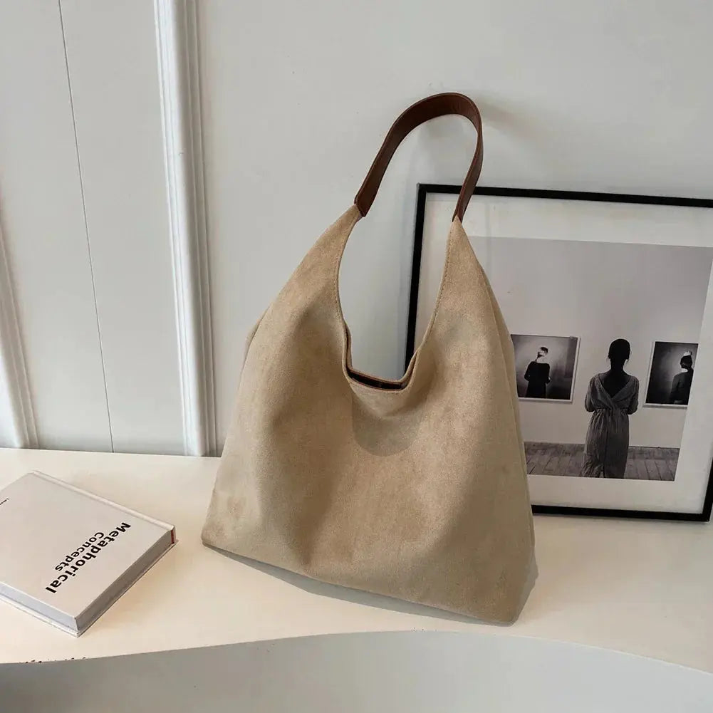 Alessi Louisa Women's Faux Suede Slouchy Everyday Shoulder Bag