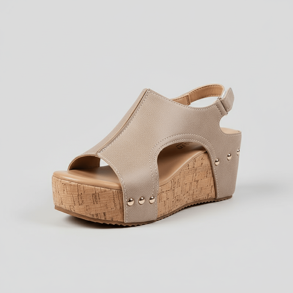 Alicia Platform Sandals Open Toe Cut Out Sandals