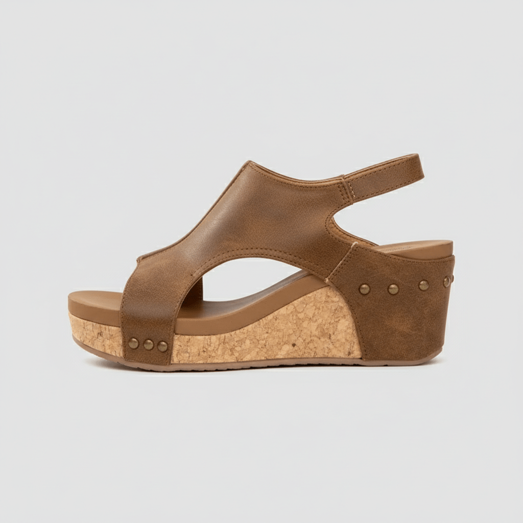 Alicia Platform Sandals Open Toe Cut Out Sandals
