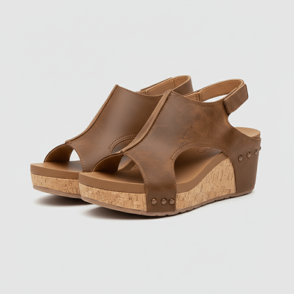 Alicia Platform Sandals Open Toe Cut Out Sandals