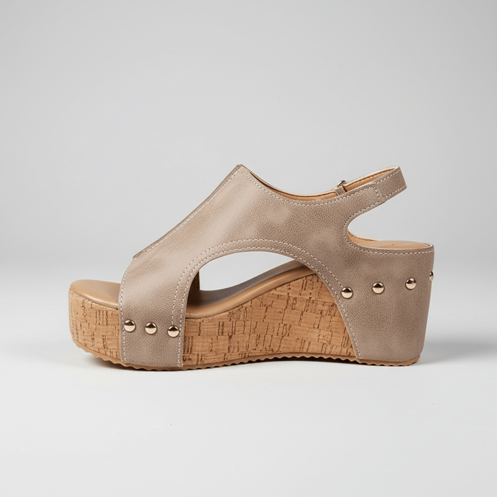 Alicia Platform Sandals Open Toe Cut Out Sandals