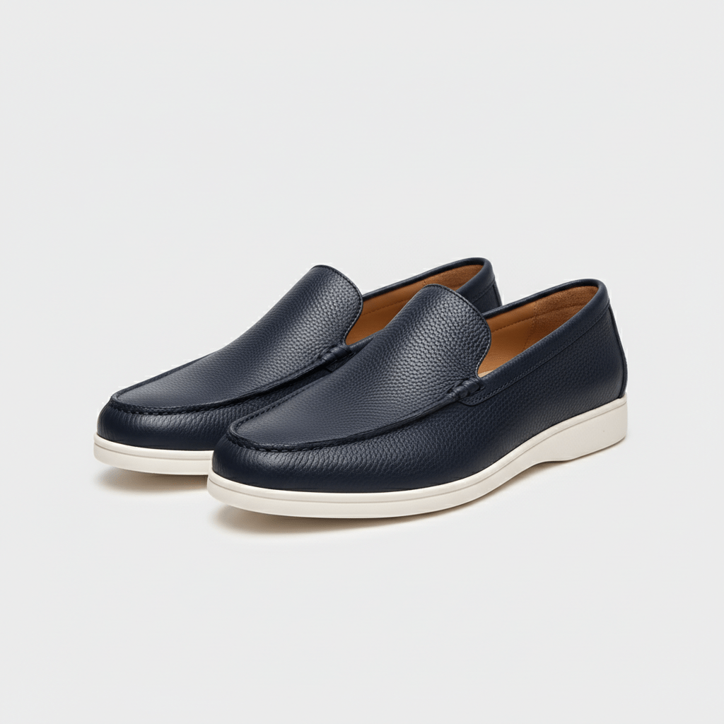 Bertram Minimal Slip-On Loafers with Comfort Sole