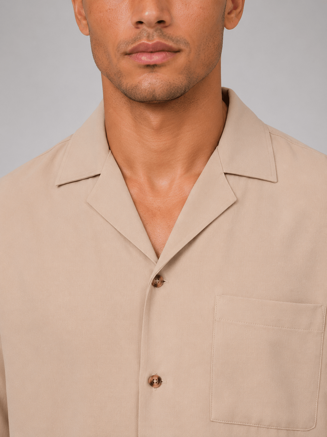 Men's Short Sleeve Shirt And Straight Leg Trousers Co-ord Set