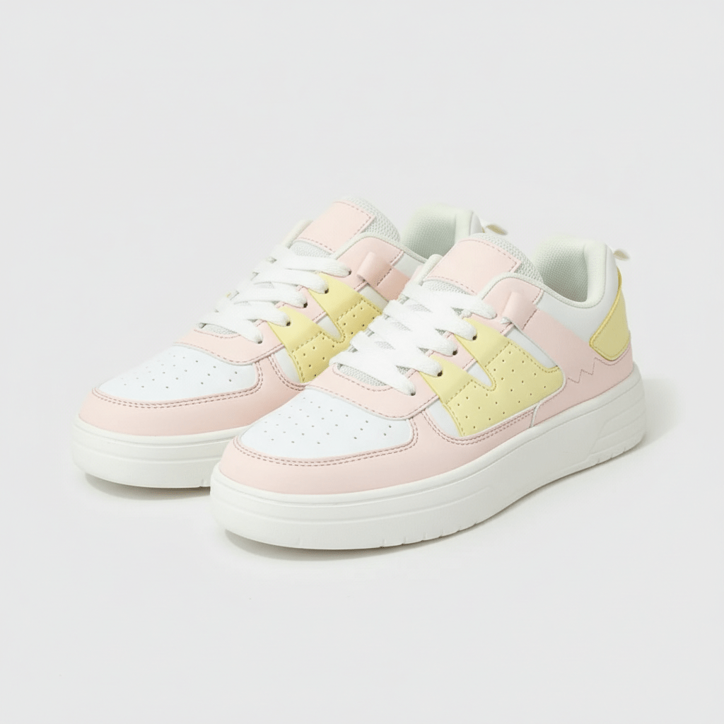 Cherie Trend Style Sneakers with Platform Sole