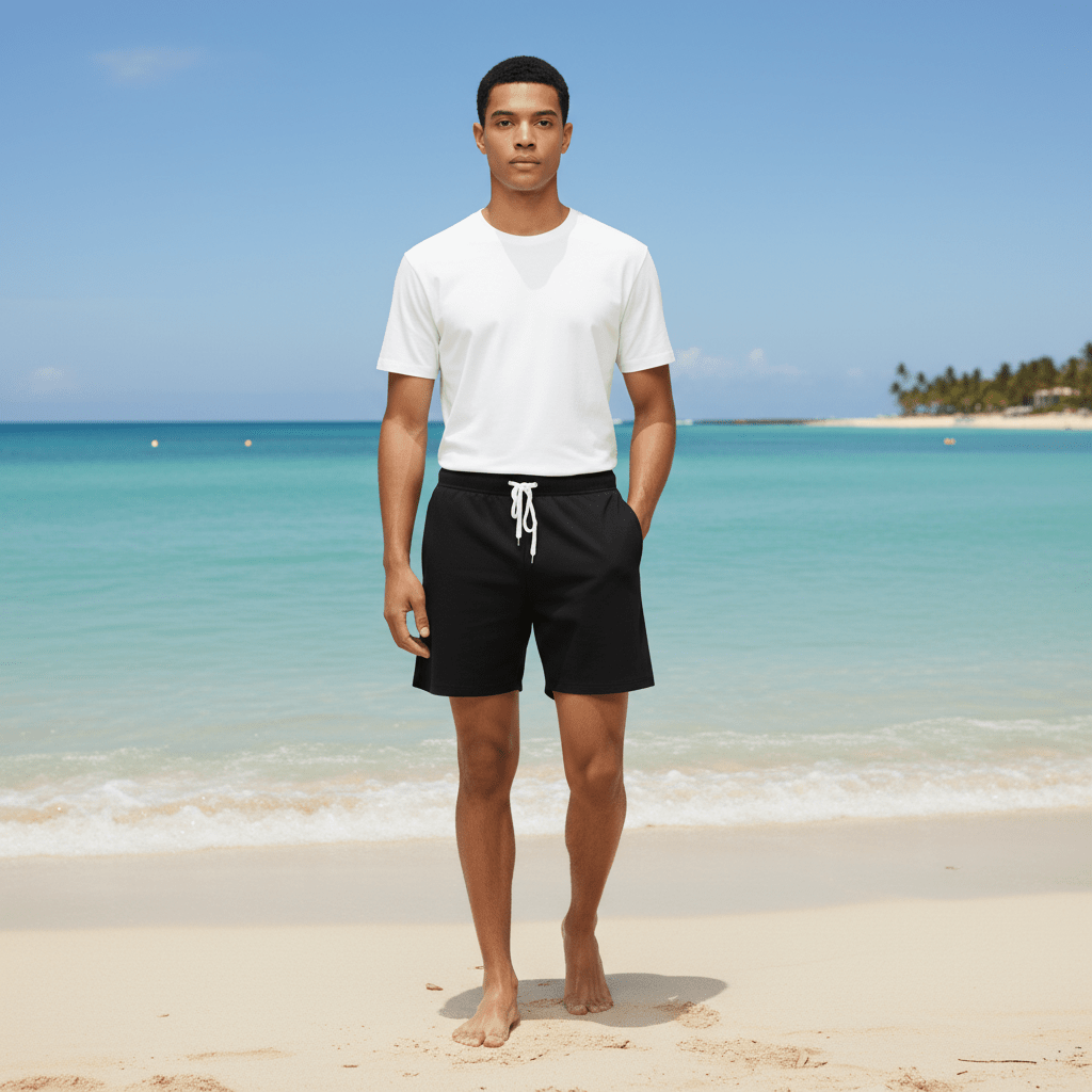 Crawford Quick Dry Swim Shorts with Drawstring Waist