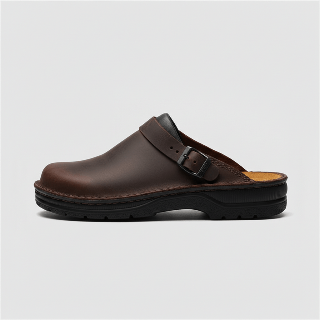 Dane Buckle Strap Clogs Closed Toe Slip On Sandals
