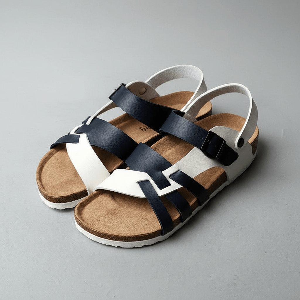 Gareth Buckle Strap Sandals Open Toe Comfort Sandals