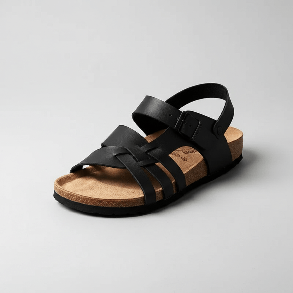 Gareth Buckle Strap Sandals Open Toe Comfort Sandals