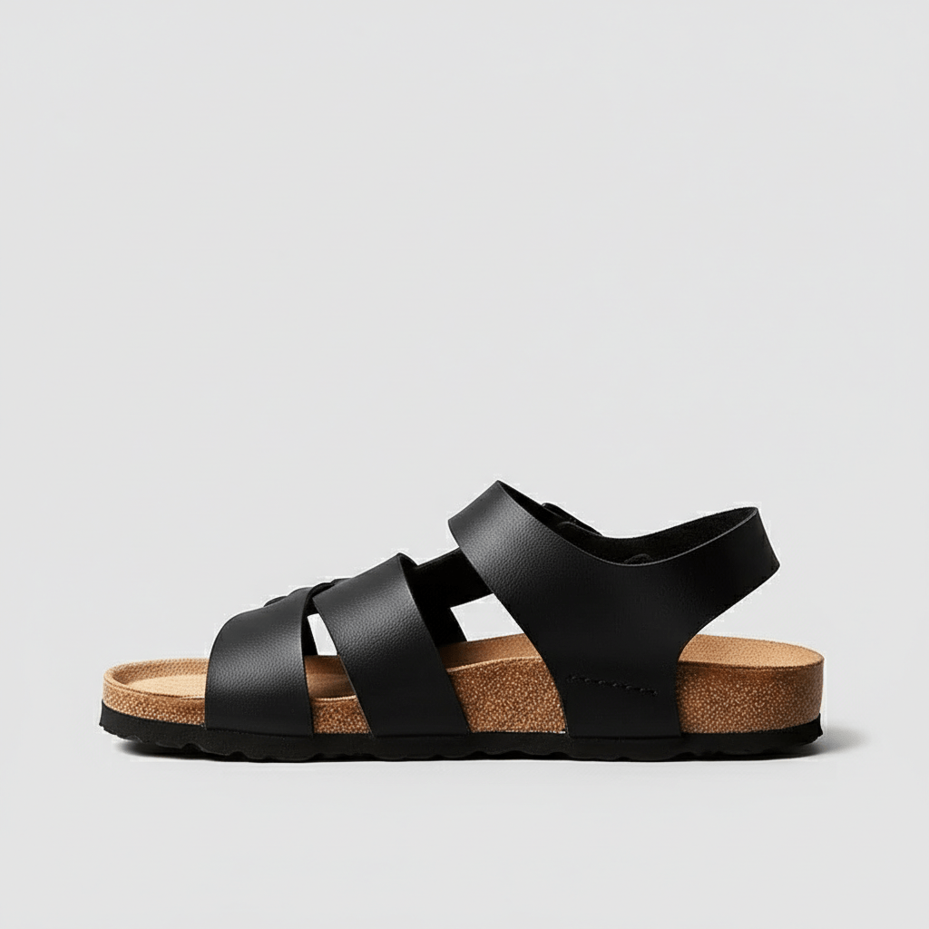 Gareth Buckle Strap Sandals Open Toe Comfort Sandals