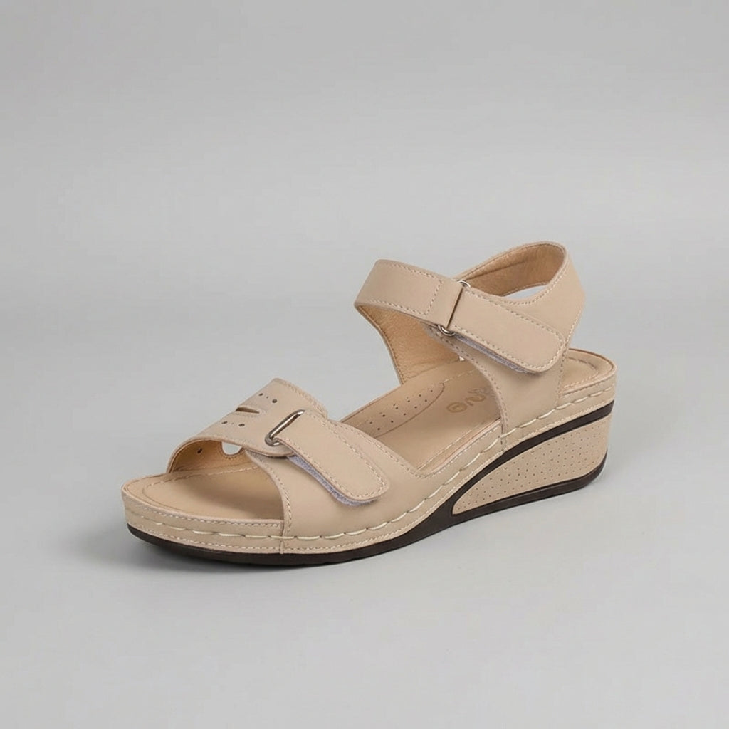 Heather Ankle Strap Sandals Open Toe Platform Sandals