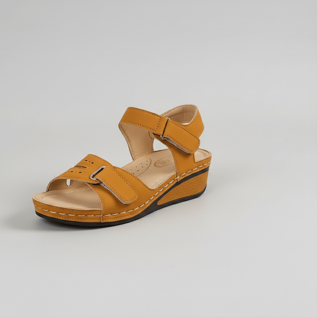 Heather Ankle Strap Sandals Open Toe Platform Sandals