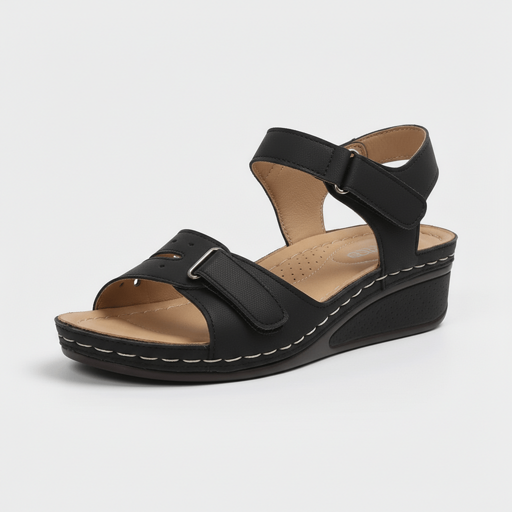 Heather Ankle Strap Sandals Open Toe Platform Sandals