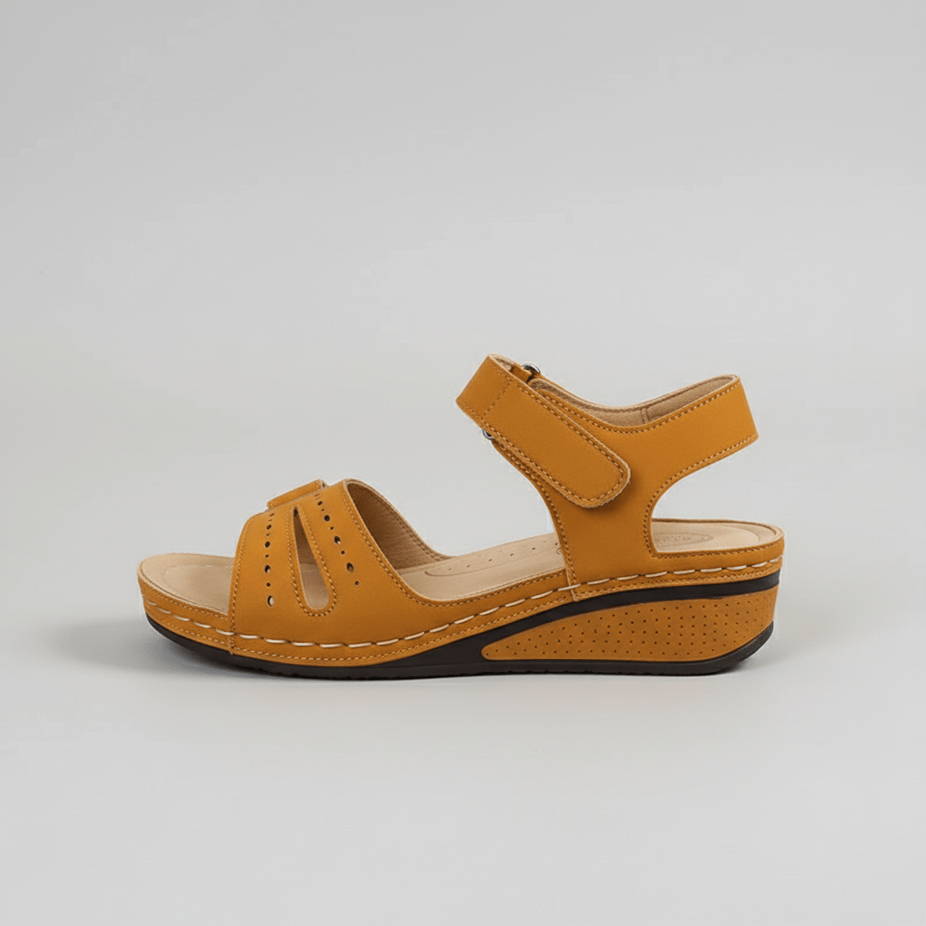 Heather Ankle Strap Sandals Open Toe Platform Sandals