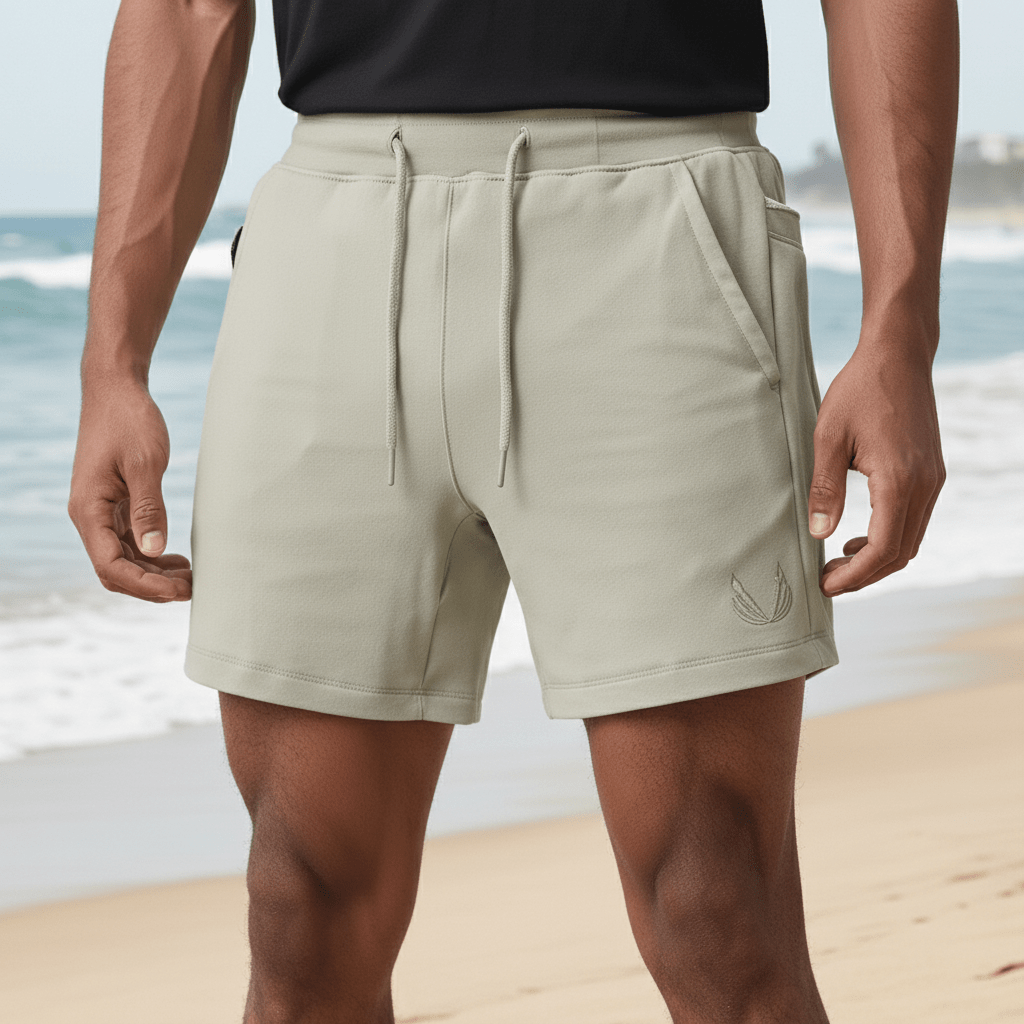 Herbert Drawstring Sport Shorts with Side Slip Pockets
