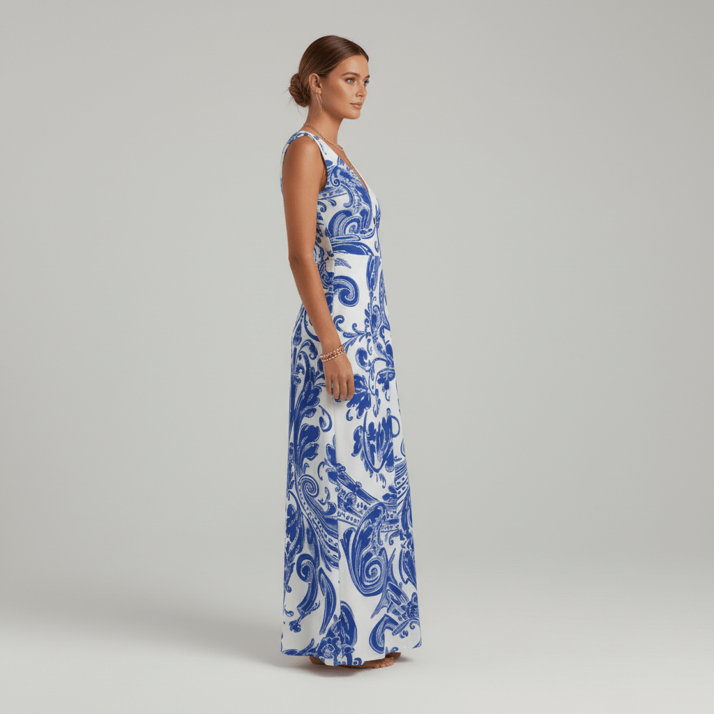 Jaida Elegant Maxi Wedding Guest Dress