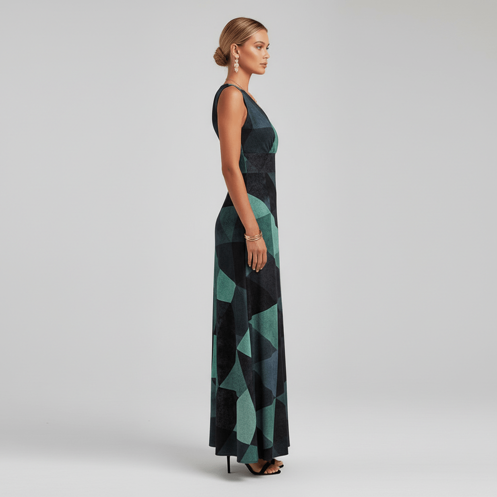 Jaida Elegant Maxi Wedding Guest Dress