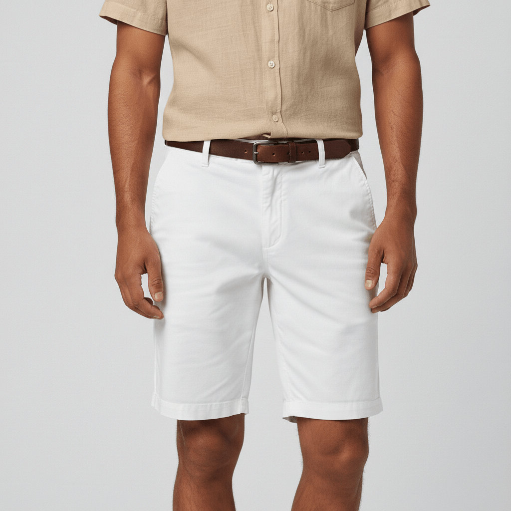 Jared Elastic Waist Chino Shorts with Side Slip Pockets