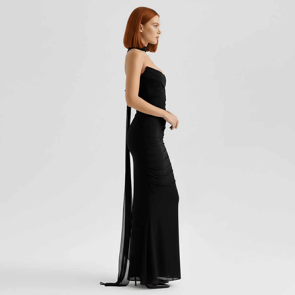 Jessa Strapless Ruched Two Piece Wedding Guest Dress