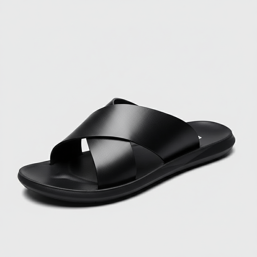Joshua Cross Strap Slide Sandals Slip On Sandals