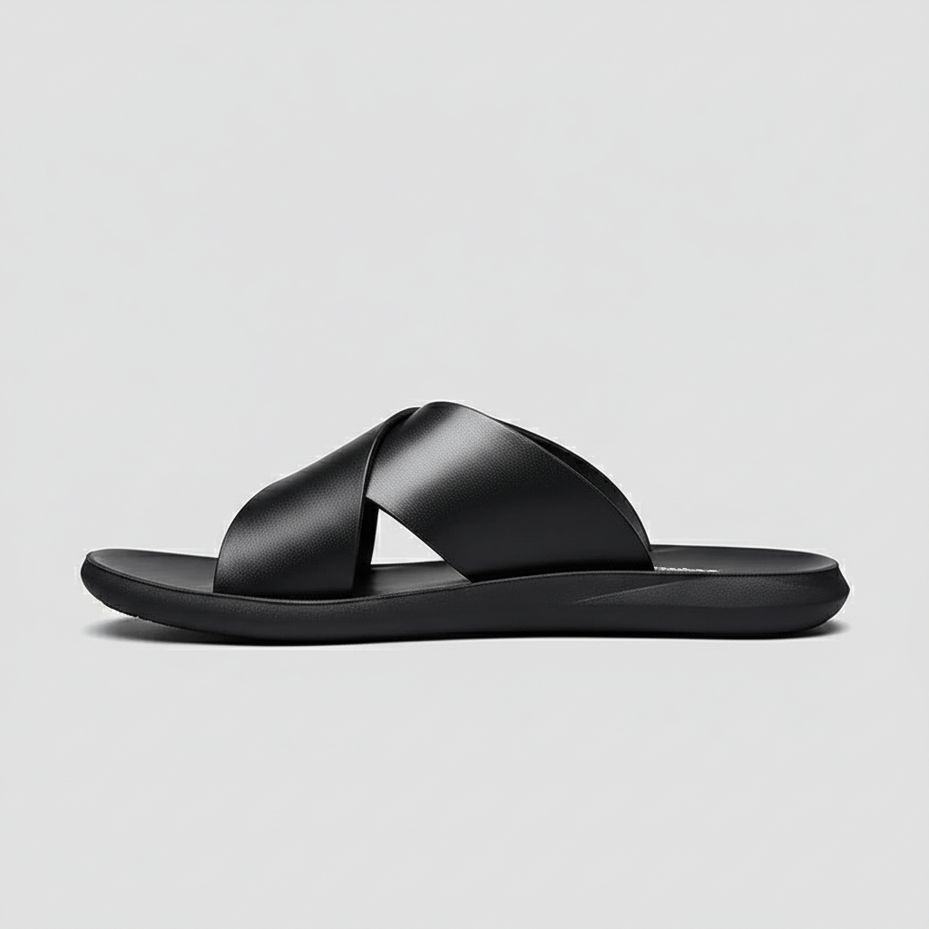 Joshua Cross Strap Slide Sandals Slip On Sandals
