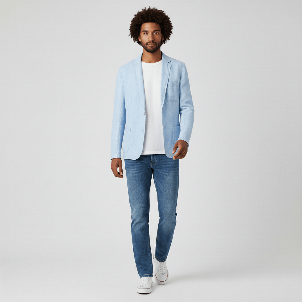 Langston Lightweight Blazer for Men Casual Two Button Blazer