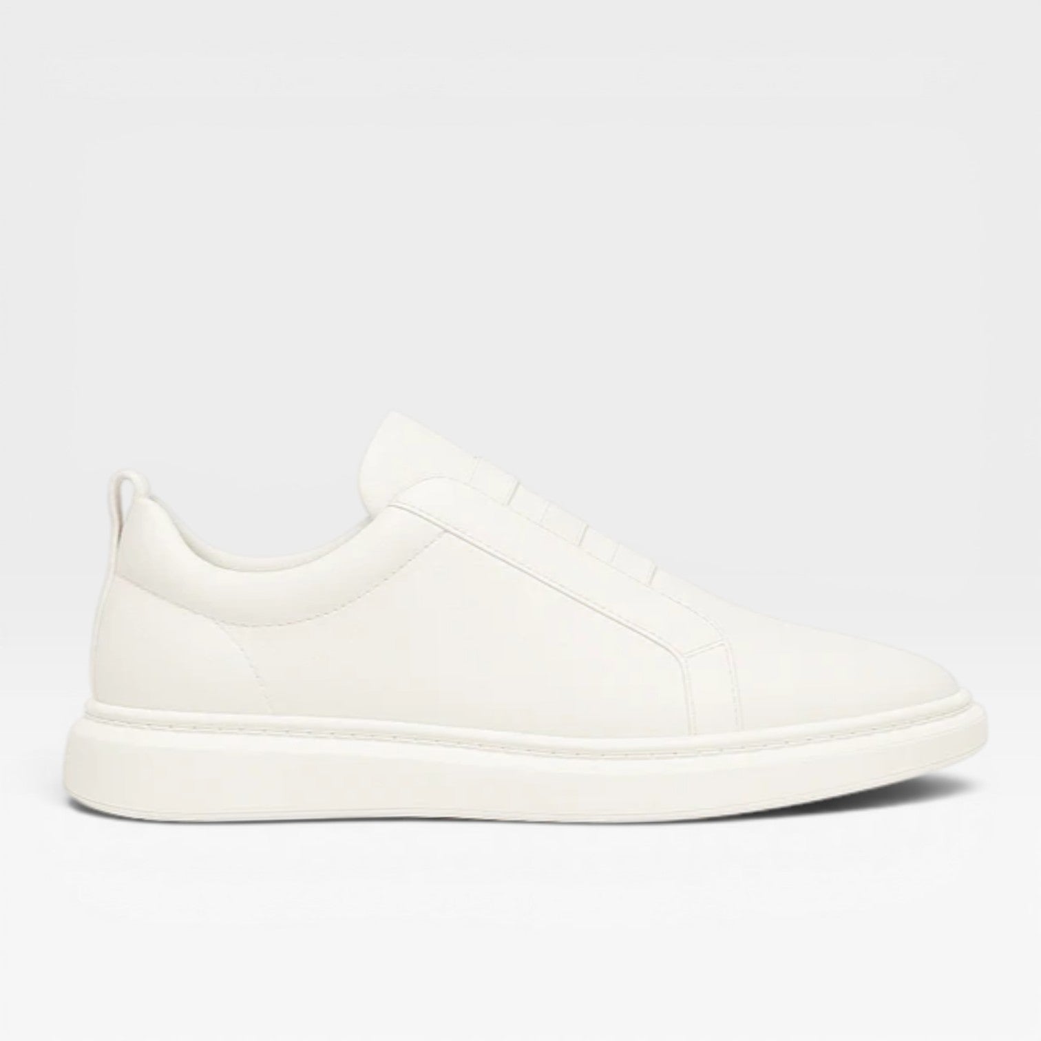 Men's Genuine Leather Slip On Trainers - Minimalist Smart Casual