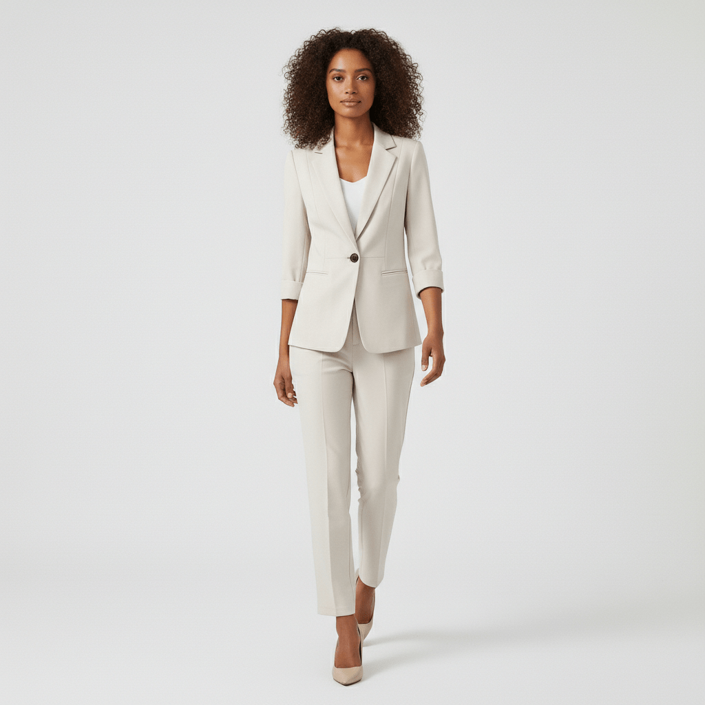 Melissa Two Piece Set Tailored Blazer and Slim Pants