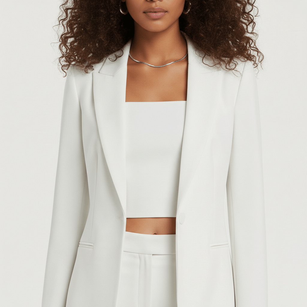 Noreen Two Piece Set Blazer, Top and Flared Pants
