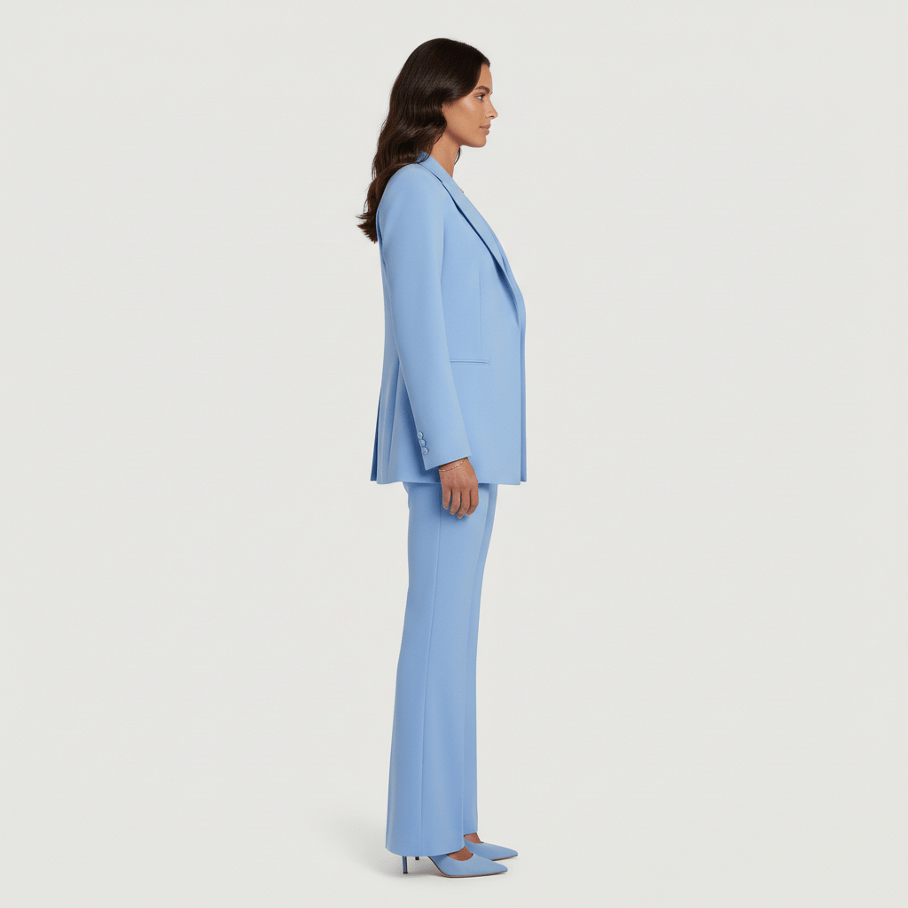 Noreen Two Piece Set Blazer, Top and Flared Pants