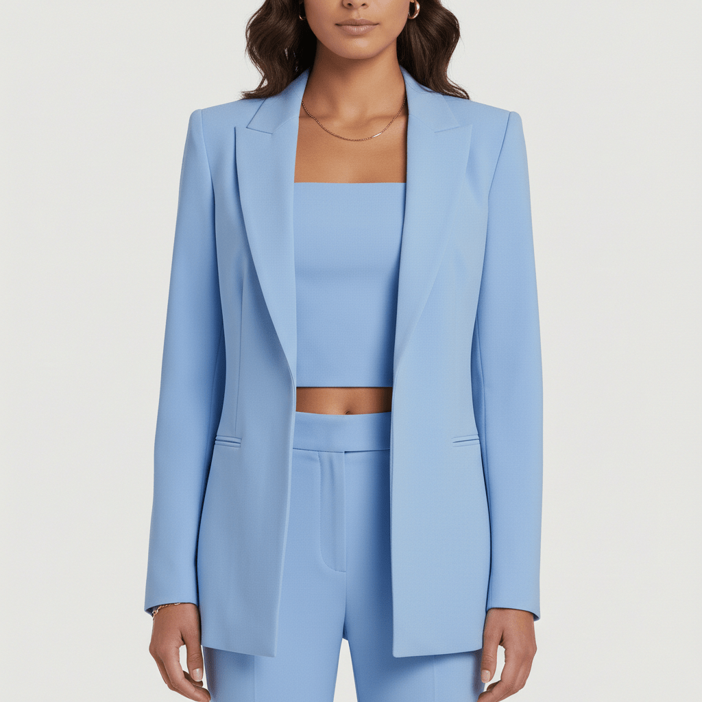 Noreen Two Piece Set Blazer, Top and Flared Pants