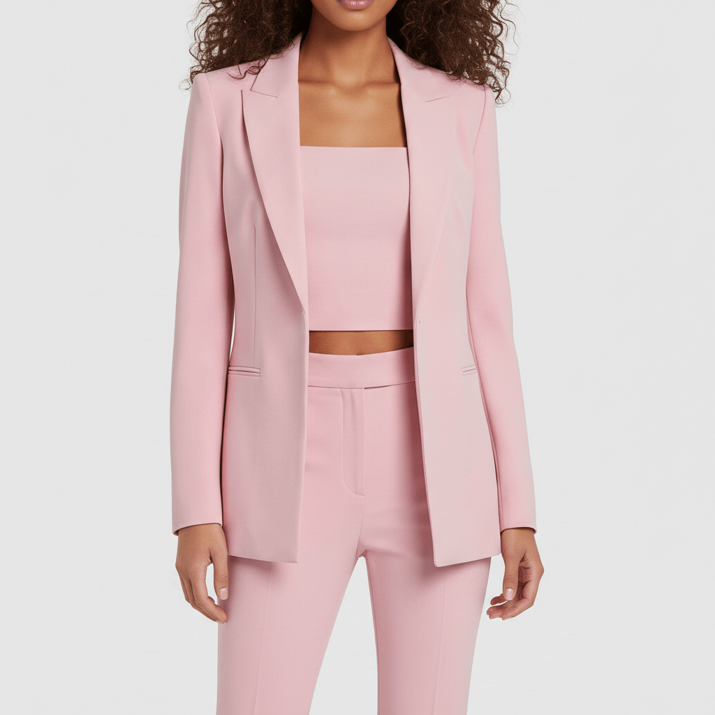 Noreen Two Piece Set Blazer, Top and Flared Pants