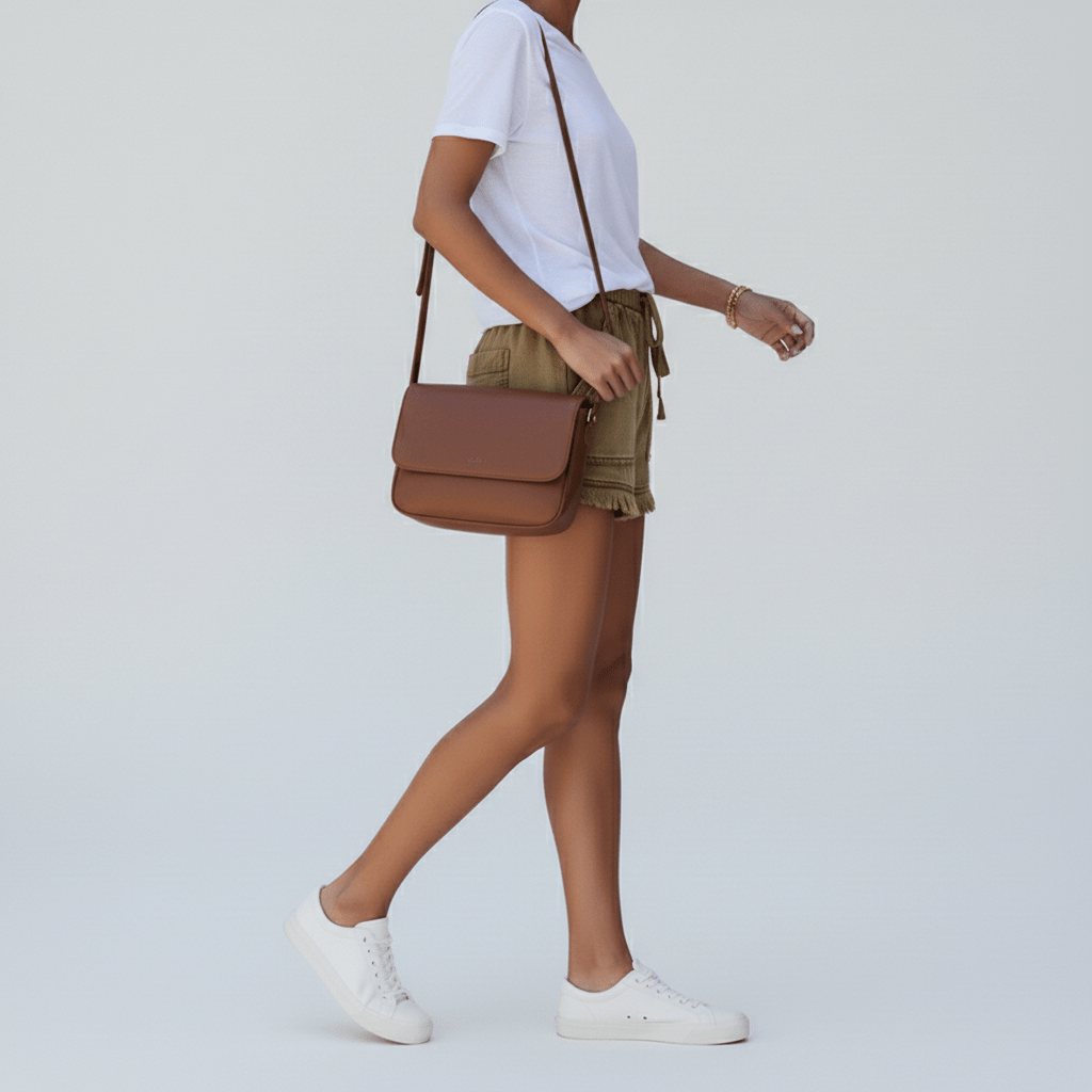 Penelope High Waist Denim Shorts Drawstring Waist Frill Hem