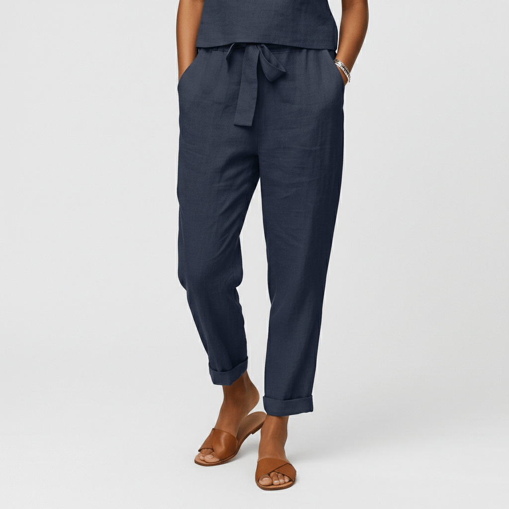 Roxana Two Piece Set Short Sleeve Top and Drawstring Pants