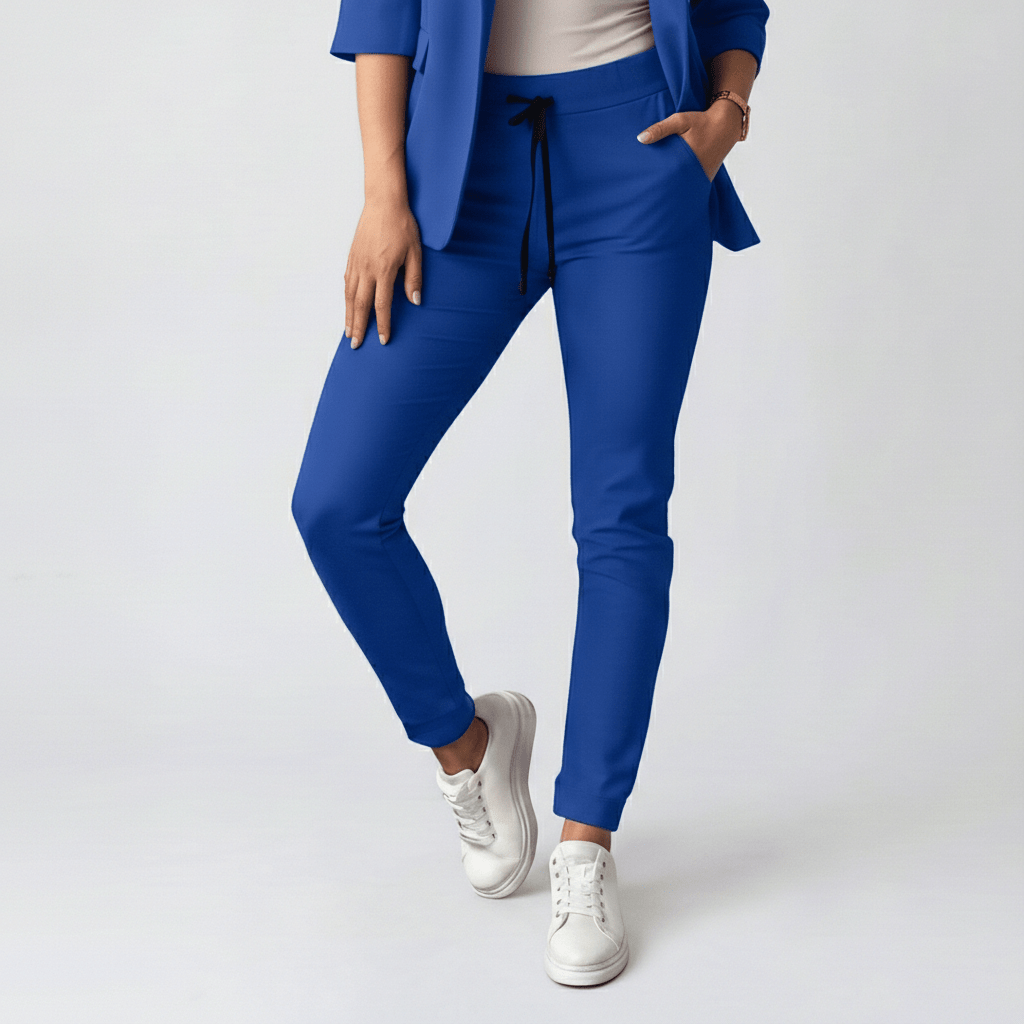 Sofia Two Piece Set Open Front Blazer and Slim Fit Pants