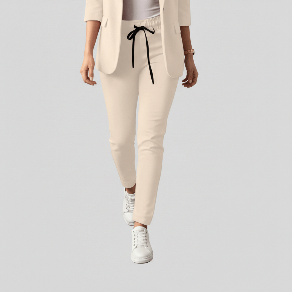 Sofia Two Piece Set Open Front Blazer and Slim Fit Pants