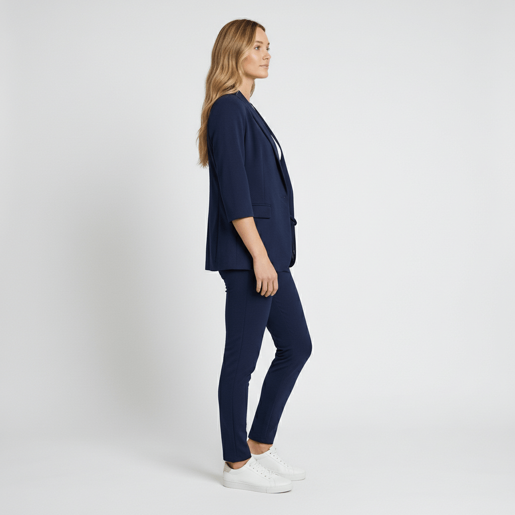 Sofia Two Piece Set Open Front Blazer and Slim Fit Pants
