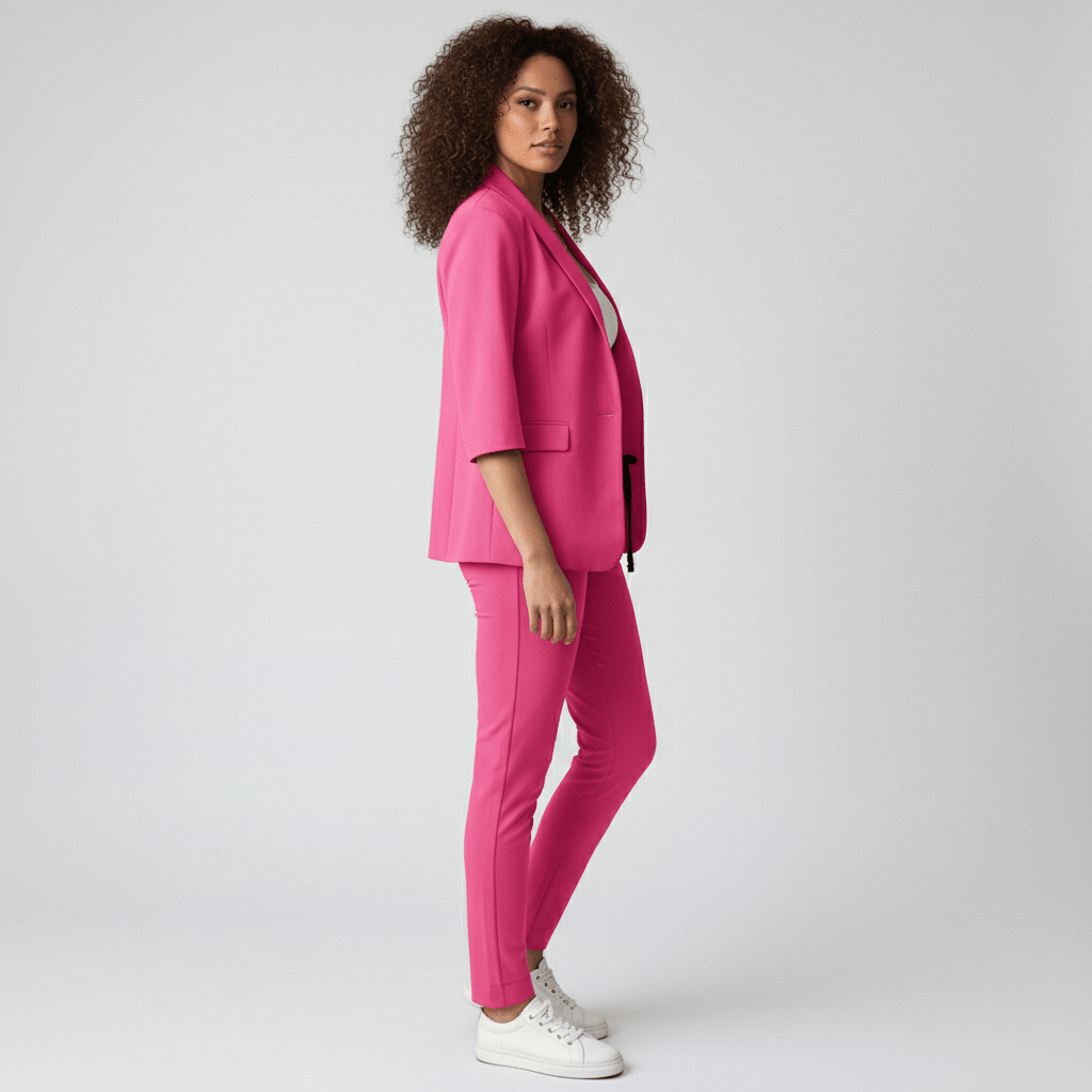 Sofia Two Piece Set Open Front Blazer and Slim Fit Pants