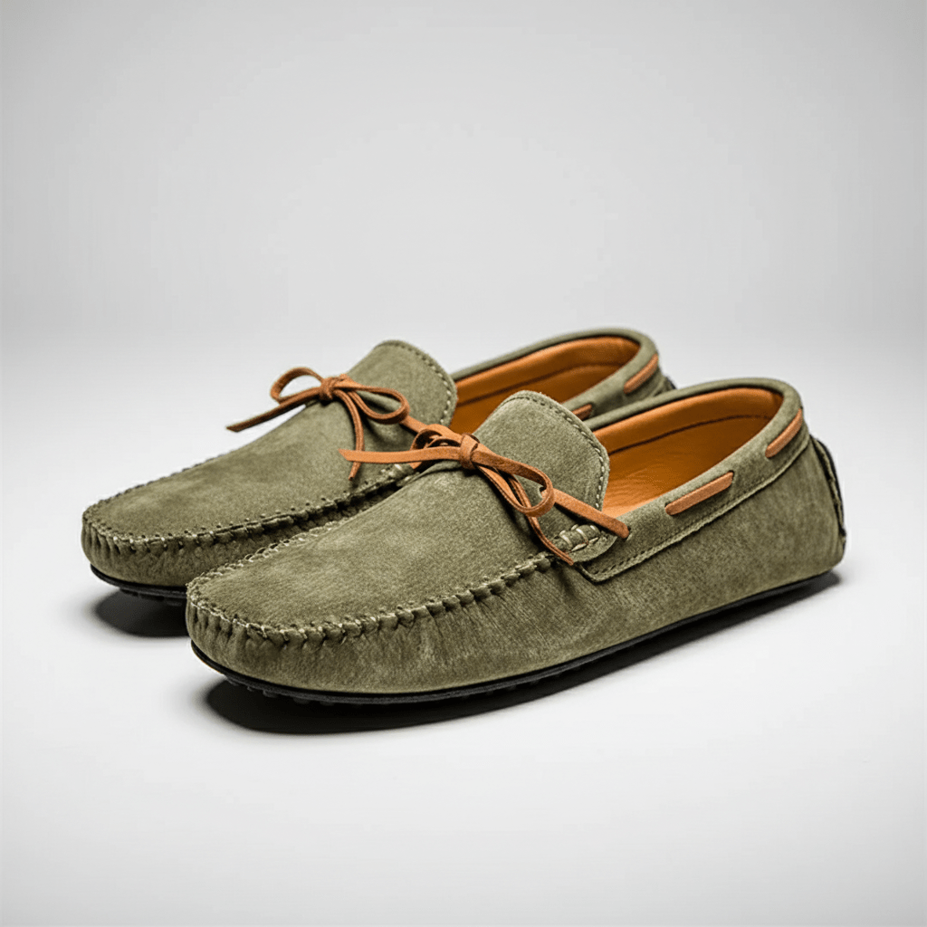 Trevor Bow Detail Driving Loafers with Flexible Grip Sole