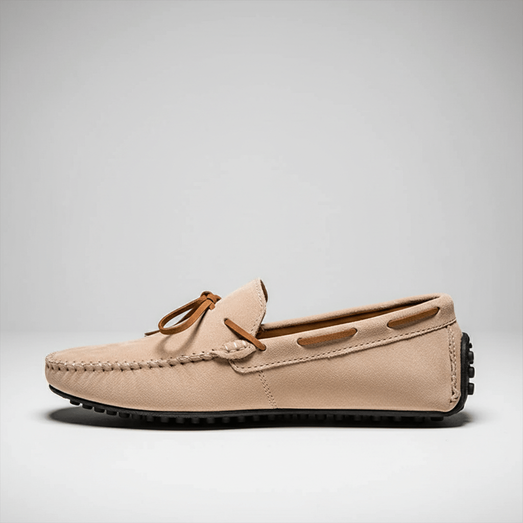 Trevor Bow Detail Driving Loafers with Flexible Grip Sole