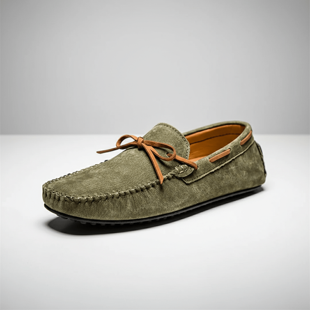 Trevor Bow Detail Driving Loafers with Flexible Grip Sole