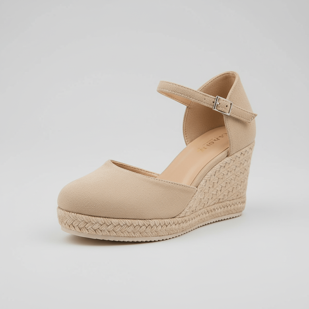 Virginia Wedge Espadrille Sandals with Ankle Strap