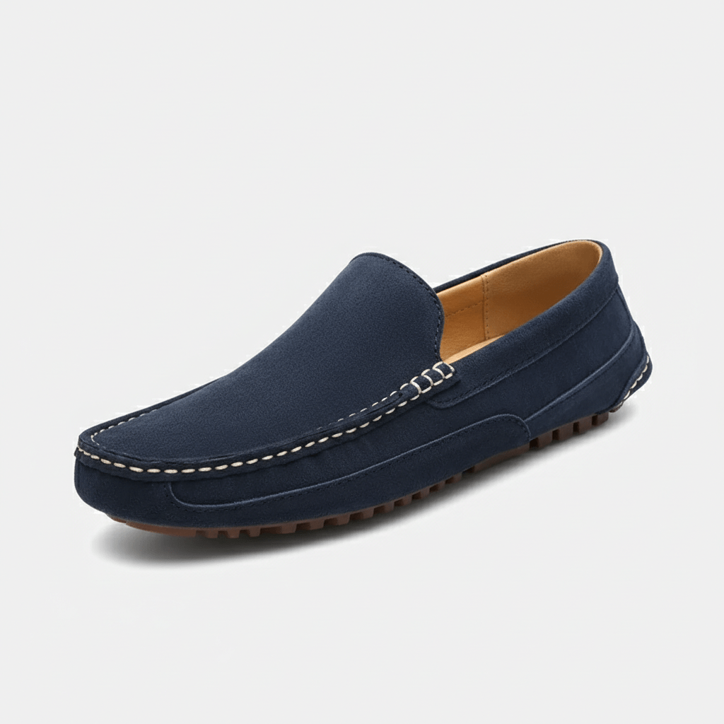 Zachary Classic Slip-On Driving Loafers with Flexible Grip Sole