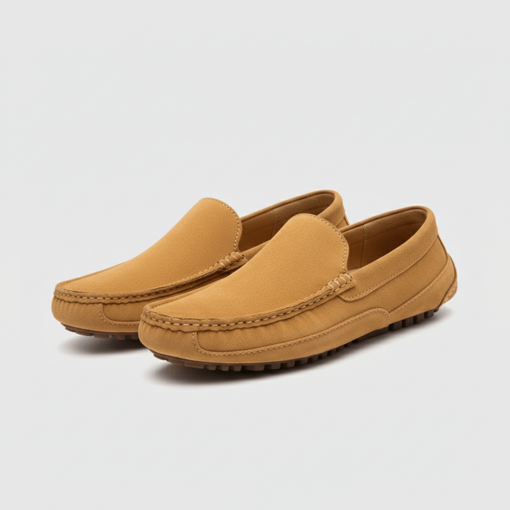 Zachary Classic Slip-On Driving Loafers with Flexible Grip Sole