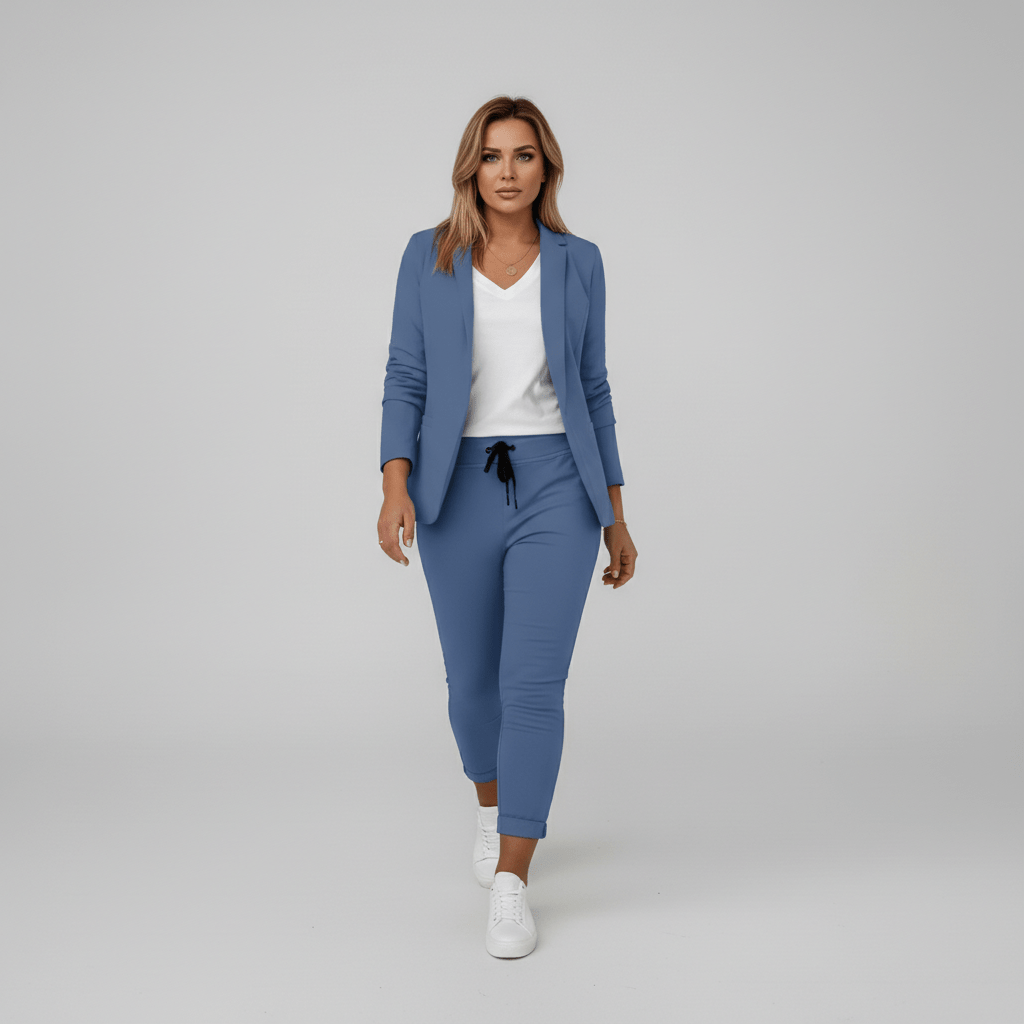 Zoya Two Piece Set Blazer and Jogger Pants