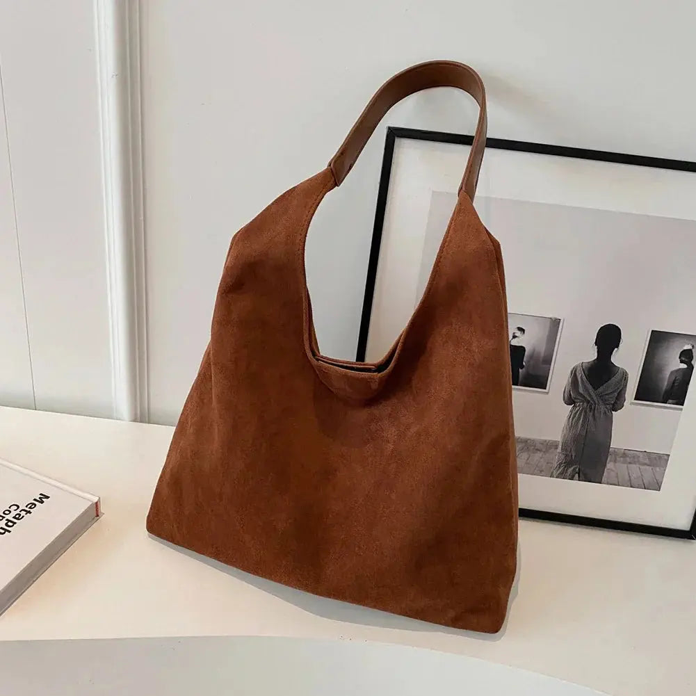 Alessi Louisa Women's Faux Suede Slouchy Everyday Shoulder Bag