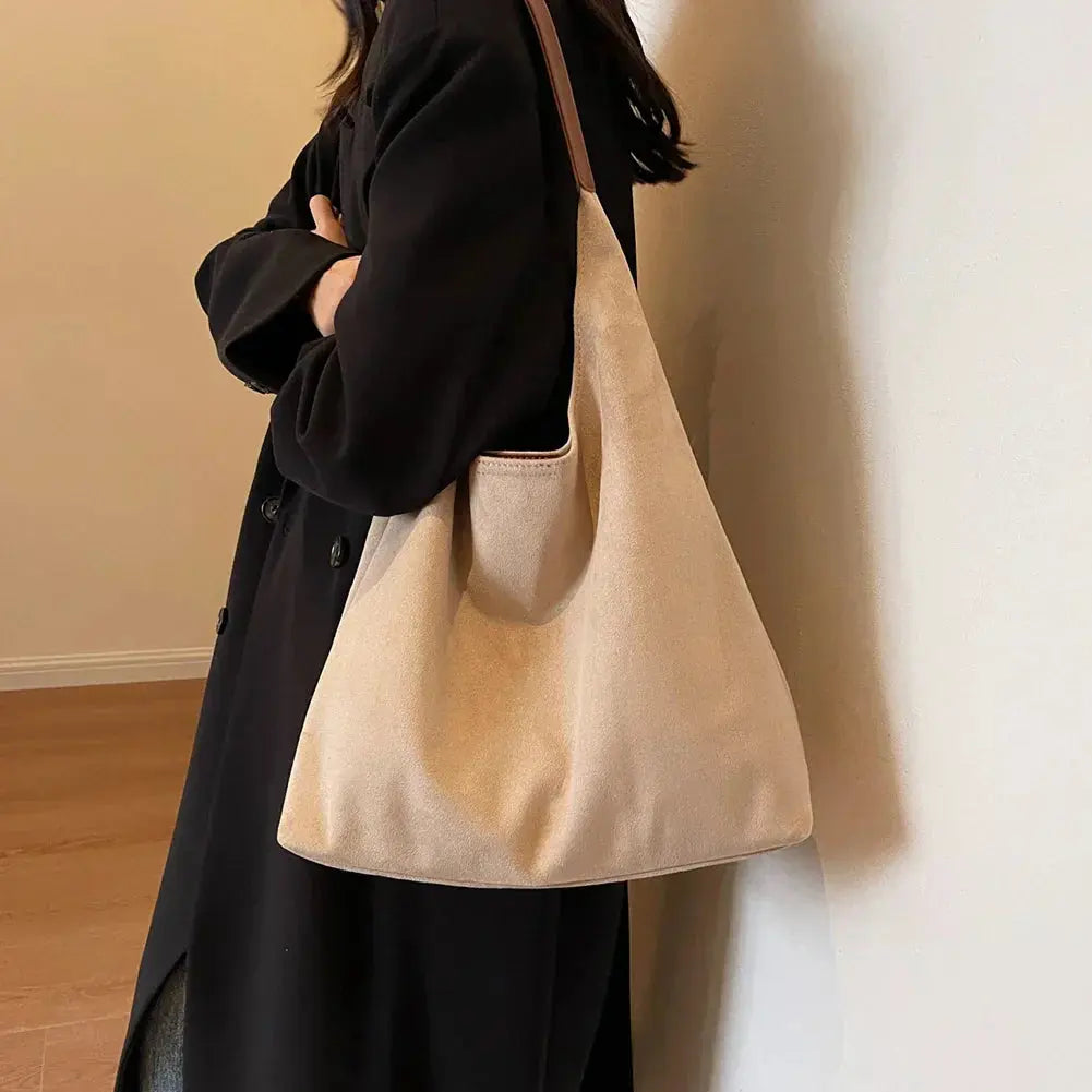 Alessi Louisa Women's Faux Suede Slouchy Everyday Shoulder Bag
