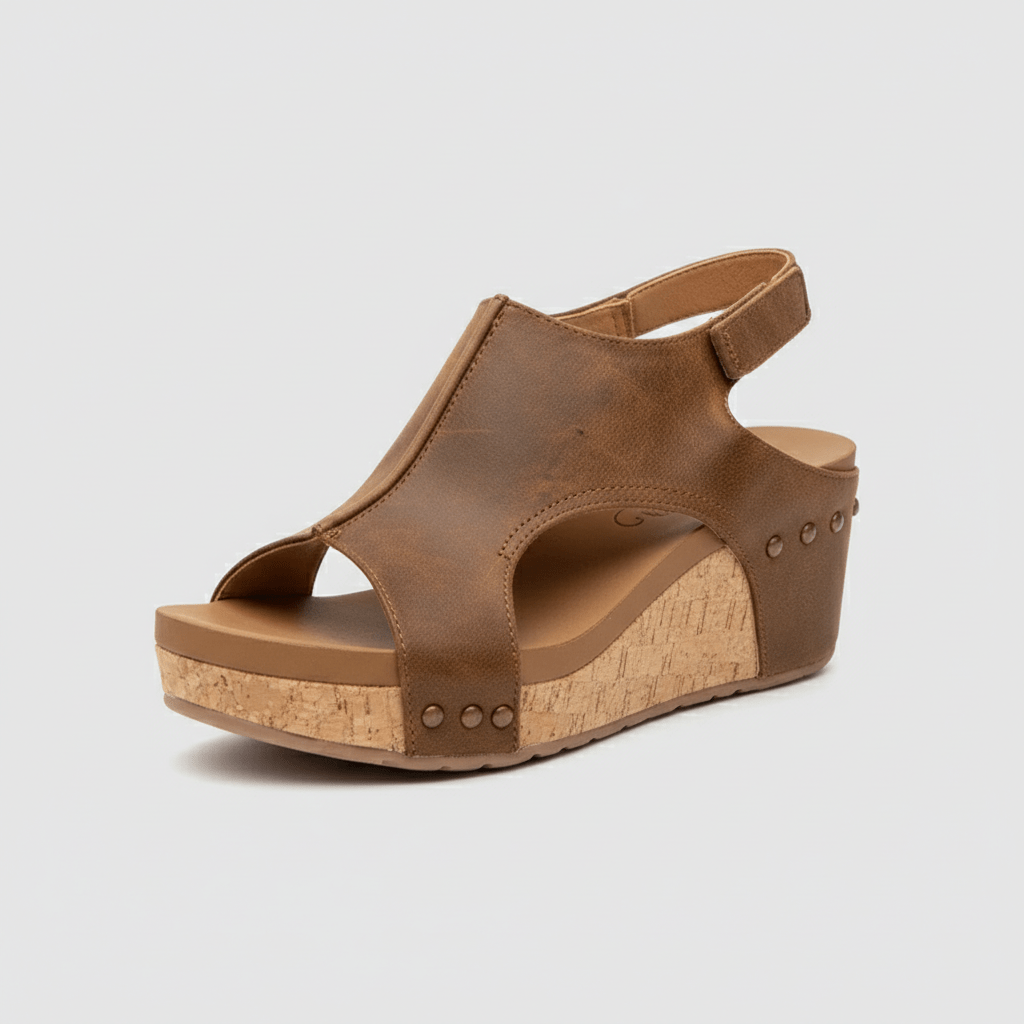 Alicia Platform Sandals Open Toe Cut Out Sandals