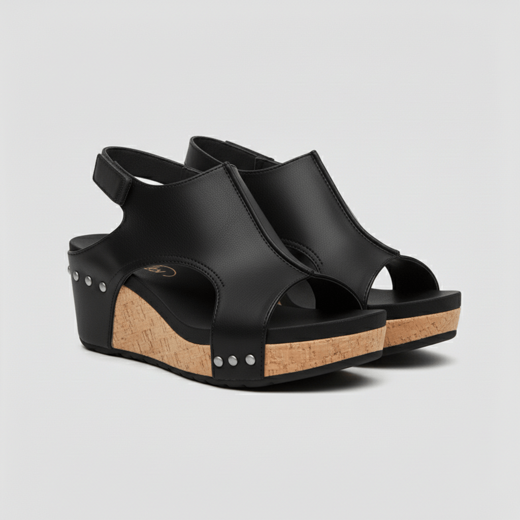 Alicia Platform Sandals Open Toe Cut Out Sandals