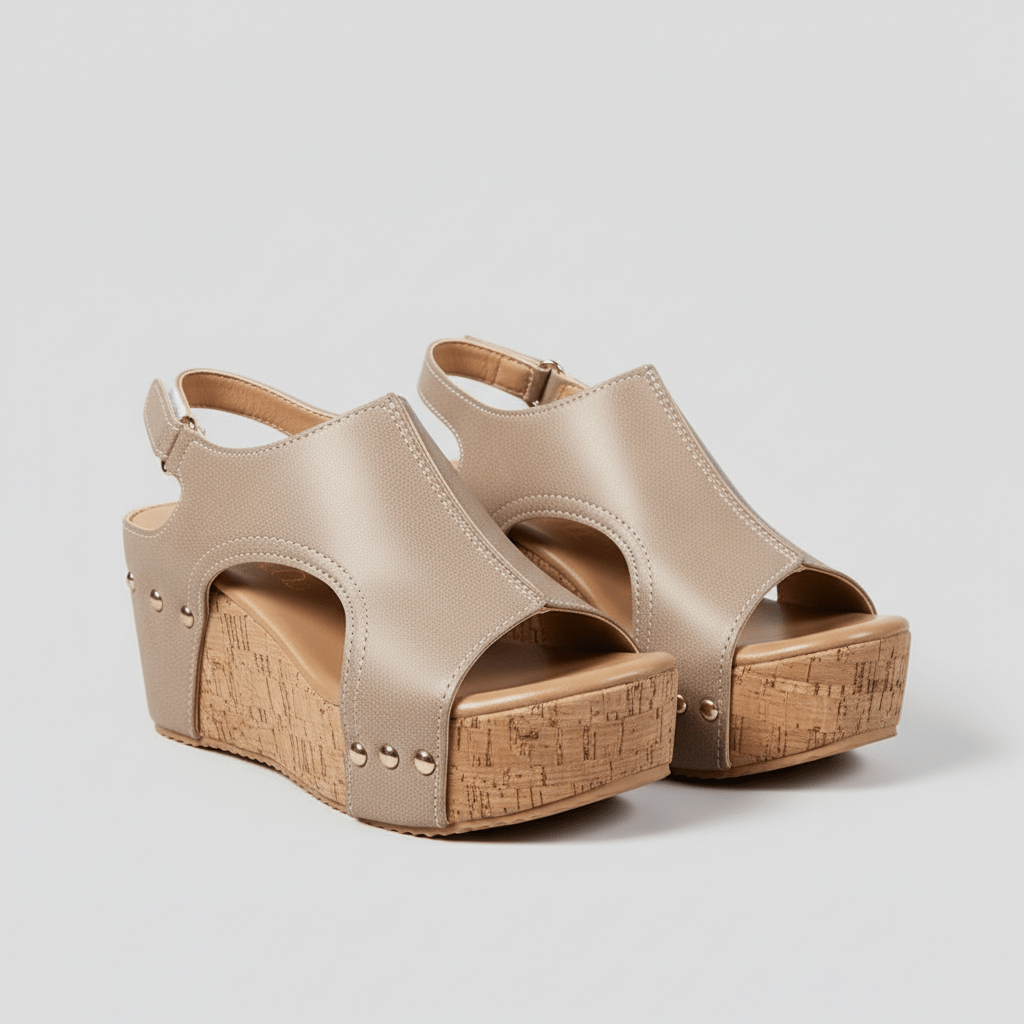 Alicia Platform Sandals Open Toe Cut Out Sandals