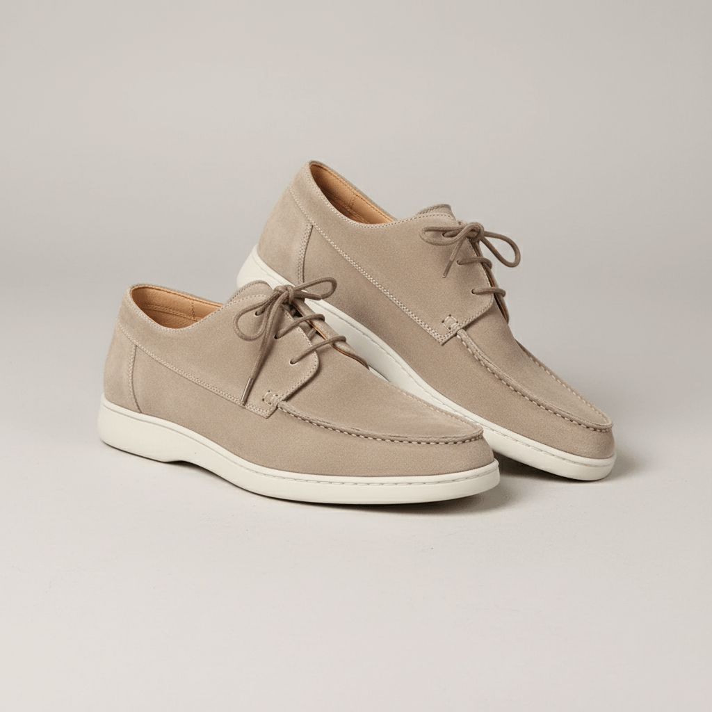 Barrett Lace-Up Casual Loafers with Cushioned Sole